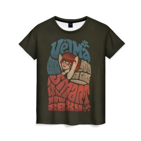 Женская футболка 3D с принтом Velma в Петрозаводске, 100% полиэфир ( синтетическое хлопкоподобное полотно) | прямой крой, круглый вырез горловины, длина до линии бедер | scooby doo | vdosadir | velma dinkle | велма динкли | скуби ду | уильям ханна