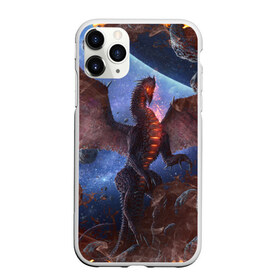 Чехол для iPhone 11 Pro Max матовый с принтом SPACE FIRE DRAGO в Петрозаводске, Силикон |  | Тематика изображения на принте: dragon | fire | monster | space | драго | дракон | космический | космос | монстр | огнедыщащий | огонь | прикольная картинка | чудовище | ящерица