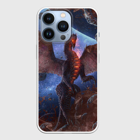 Чехол для iPhone 13 Pro с принтом SPACE FIRE DRAGO | КОСМИЧЕСКИЙ ОГНЕННЫЙ ДРАКОН в Петрозаводске,  |  | dragon | fire | monster | space | драго | дракон | космический | космос | монстр | огнедыщащий | огонь | прикольная картинка | чудовище | ящерица