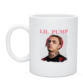 Кружка с принтом LIL PUMP в Петрозаводске, керамика | объем — 330 мл, диаметр — 80 мм. Принт наносится на бока кружки, можно сделать два разных изображения | Тематика изображения на принте: esketit | gucci gang | lil pump | pattern | гуччи ганг | лил памп