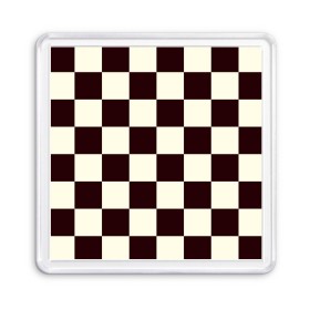 Магнит 55*55 с принтом Шахматка в Петрозаводске, Пластик | Размер: 65*65 мм; Размер печати: 55*55 мм | квадраты | текстуры | узор шахматка | узоры | чб | чб квадраты | чб узор | шахматка | шахматная доска | шахматы