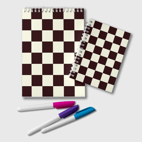 Блокнот с принтом Шахматка в Петрозаводске, 100% бумага | 48 листов, плотность листов — 60 г/м2, плотность картонной обложки — 250 г/м2. Листы скреплены удобной пружинной спиралью. Цвет линий — светло-серый
 | квадраты | текстуры | узор шахматка | узоры | чб | чб квадраты | чб узор | шахматка | шахматная доска | шахматы