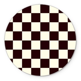 Коврик для мышки круглый с принтом Шахматка в Петрозаводске, резина и полиэстер | круглая форма, изображение наносится на всю лицевую часть | квадраты | текстуры | узор шахматка | узоры | чб | чб квадраты | чб узор | шахматка | шахматная доска | шахматы