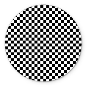 Коврик для мышки круглый с принтом Шахматка мелкая в Петрозаводске, резина и полиэстер | круглая форма, изображение наносится на всю лицевую часть | Тематика изображения на принте: квадраты | мелкая шахматка | текстуры | узор шахматка | узоры | чб | чб квадраты | чб узор | шахматка | шахматная доска | шахматы