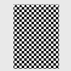 Скетчбук с принтом Шахматка мелкая в Петрозаводске, 100% бумага
 | 48 листов, плотность листов — 100 г/м2, плотность картонной обложки — 250 г/м2. Листы скреплены сверху удобной пружинной спиралью | квадраты | мелкая шахматка | текстуры | узор шахматка | узоры | чб | чб квадраты | чб узор | шахматка | шахматная доска | шахматы