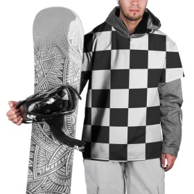 Накидка на куртку 3D с принтом Шахматка в Петрозаводске, 100% полиэстер |  | квадраты | текстуры | узор шахматка | узоры | чб | чб квадраты | чб узор | шахматка | шахматная доска | шахматы