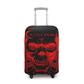 Чехол для чемодана 3D с принтом Castlevania red в Петрозаводске, 86% полиэфир, 14% спандекс | двустороннее нанесение принта, прорези для ручек и колес | alucard | castlevania | dracula | ultimate | алукард | аниме | ван | дракула | кастлвания | хеллсинг