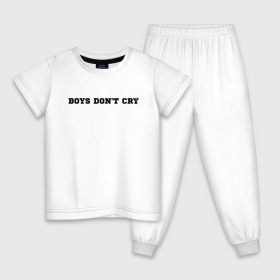 Детская пижама хлопок с принтом BOYS DONT CRY в Петрозаводске, 100% хлопок |  брюки и футболка прямого кроя, без карманов, на брюках мягкая резинка на поясе и по низу штанин
 | boys dont cry | keep calm