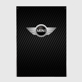 Постер с принтом MINI COOPER CARBON в Петрозаводске, 100% бумага
 | бумага, плотность 150 мг. Матовая, но за счет высокого коэффициента гладкости имеет небольшой блеск и дает на свету блики, но в отличии от глянцевой бумаги не покрыта лаком | auto | bmw | carbon | motorspminicooper | motorsport | rt | авто | автомобиль | бмв | карбон | мини | миник | миникупер | моторспорт