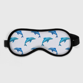 Маска для сна 3D с принтом Рай для дельфина в Петрозаводске, внешний слой — 100% полиэфир, внутренний слой — 100% хлопок, между ними — поролон |  | арт | дельфин | дельфины | искусство | морское | океан | паттерн | рыба | рыбы