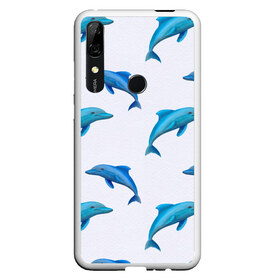 Чехол для Honor P Smart Z с принтом Рай для дельфина в Петрозаводске, Силикон | Область печати: задняя сторона чехла, без боковых панелей | арт | дельфин | дельфины | искусство | морское | океан | паттерн | рыба | рыбы