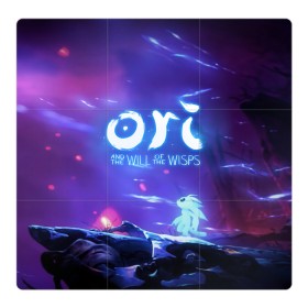 Магнитный плакат 3Х3 с принтом Ori and the Will of the Wisps в Петрозаводске, Полимерный материал с магнитным слоем | 9 деталей размером 9*9 см | Тематика изображения на принте: ori | ori and the will of the wisps | игра | игры | ори | ори 2 | платформер