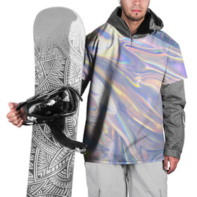 Накидка на куртку 3D с принтом Фольга в Петрозаводске, 100% полиэстер |  | abstraction | абстрактный фон | абстракция | блестящая | блестящий | глянец | глянцевый | калейдоскоп | переливающийся | психоделика | разводы | разводы краски | текстура | фольга