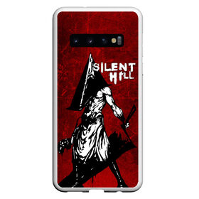 Чехол для Samsung Galaxy S10 с принтом SILENT HILL в Петрозаводске, Силикон | Область печати: задняя сторона чехла, без боковых панелей | horror | pyramidhead | silent hill | silent hill 2 | silent hill 3 | survival horror | знаки | орден | пирамидоголовый | сайлент хилл | сайрэнто хиру | символы | ужасы | хоррор