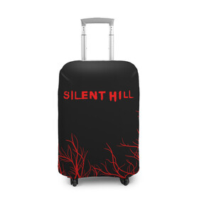 Чехол для чемодана 3D с принтом SILENT HILL в Петрозаводске, 86% полиэфир, 14% спандекс | двустороннее нанесение принта, прорези для ручек и колес | horror | pyramidhead | silent hill | silent hill 2 | silent hill 3 | survival horror | знаки | орден | пирамидоголовый | сайлент хилл | сайрэнто хиру | символы | ужасы | хоррор