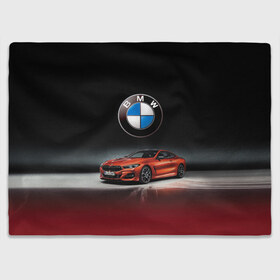 Плед 3D с принтом BMW в Петрозаводске, 100% полиэстер | закругленные углы, все края обработаны. Ткань не мнется и не растягивается | bmw | car | germany | prestige | red | автомобиль | бмв | германия | красный | престиж