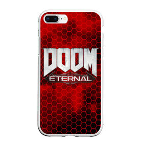 Чехол для iPhone 7Plus/8 Plus матовый с принтом DOOM ETERNAL в Петрозаводске, Силикон | Область печати: задняя сторона чехла, без боковых панелей | doom | doom eternal | game | дум | игра