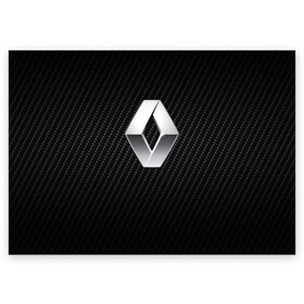 Поздравительная открытка с принтом Renault Logo в Петрозаводске, 100% бумага | плотность бумаги 280 г/м2, матовая, на обратной стороне линовка и место для марки
 | auto | clio | laguna | logan | megane | renault | reno | scenic | авто | автомобиль | ам | лого | рено