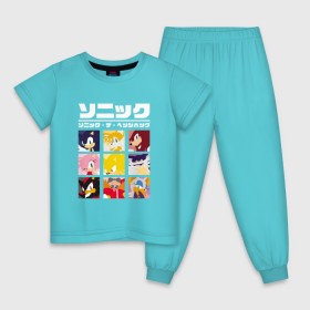Детская пижама хлопок с принтом Японский Sonic в Петрозаводске, 100% хлопок |  брюки и футболка прямого кроя, без карманов, на брюках мягкая резинка на поясе и по низу штанин
 | Тематика изображения на принте: 16бит | 8бит | dendy | hedgehog | japan | movie | sega | sonic | the | в японском стиле | винтаж | денди | ёжик | игра | иероглифы | йероглифы | кино | сега | соник | фильм | японский