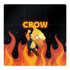 Магнитный плакат 3Х3 с принтом BRAWL STARS CROW в Петрозаводске, Полимерный материал с магнитным слоем | 9 деталей размером 9*9 см | bibi | brawl | brawl stars | crow | leon | max | sally | shark | stars | акула | биби | бравл | бравл старс | браво старс | игра | компьютерная | кров | леон | леон акула | старс | шарк