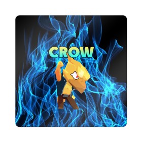 Магнит виниловый Квадрат с принтом BRAWL STARS CROW в Петрозаводске, полимерный материал с магнитным слоем | размер 9*9 см, закругленные углы | Тематика изображения на принте: bibi | brawl | brawl stars | crow | leon | max | sally | shark | stars | акула | биби | бравл | бравл старс | браво старс | игра | компьютерная | кров | леон | леон акула | старс | шарк