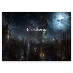 Поздравительная открытка с принтом Bloodborne. в Петрозаводске, 100% бумага | плотность бумаги 280 г/м2, матовая, на обратной стороне линовка и место для марки
 | bloodborne | bloodborne 2 | esport | game | playstation | бладборн | игра | киберспорт | киберспортсмен | порождение крови