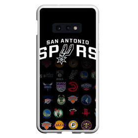 Чехол для Samsung S10E с принтом San Antonio Spurs (2) в Петрозаводске, Силикон | Область печати: задняя сторона чехла, без боковых панелей | ball | basketball | sport | spurs | streetball | баскетбол | мяч | нба | спёрс | спорт | стритбол