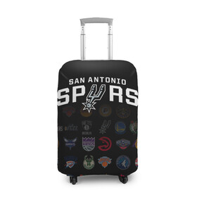 Чехол для чемодана 3D с принтом San Antonio Spurs (2) в Петрозаводске, 86% полиэфир, 14% спандекс | двустороннее нанесение принта, прорези для ручек и колес | ball | basketball | sport | spurs | streetball | баскетбол | мяч | нба | спёрс | спорт | стритбол