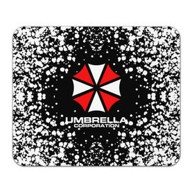 Коврик для мышки прямоугольный с принтом Umbrella Corporation. в Петрозаводске, натуральный каучук | размер 230 х 185 мм; запечатка лицевой стороны | resident evil | umbrella corporation | амбрелла | амбрелла корпорейшн | вирус | вымышленная военная и фармацевтическая корпорация | игра | умбрелла