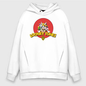 Мужское худи Oversize хлопок с принтом Looney Tunes в Петрозаводске, френч-терри — 70% хлопок, 30% полиэстер. Мягкий теплый начес внутри —100% хлопок | боковые карманы, эластичные манжеты и нижняя кромка, капюшон на магнитной кнопке | bugs bunny | daffy duck | looney tunes | sylvester | tasmanian devil | taz | tweety | vdzabma | багз банни | даффи дак | луни тюнз | сильвестр | таз | тасманский дьяво | твити