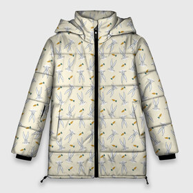 Женская зимняя куртка 3D с принтом Багз Банни паттерн в Петрозаводске, верх — 100% полиэстер; подкладка — 100% полиэстер; утеплитель — 100% полиэстер | длина ниже бедра, силуэт Оверсайз. Есть воротник-стойка, отстегивающийся капюшон и ветрозащитная планка. 

Боковые карманы с листочкой на кнопках и внутренний карман на молнии | bugs bunny | looney tunes | vdzabma | багз банни | луни тюнз