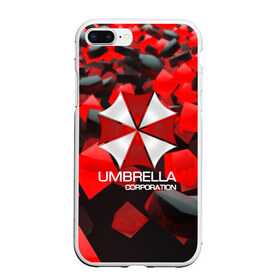 Чехол для iPhone 7Plus/8 Plus матовый с принтом Umbrella Corp в Петрозаводске, Силикон | Область печати: задняя сторона чехла, без боковых панелей | biohazard | biohazard 7 | crocodile | fang | game | hand | monster | new umbrella | resident evil | resident evil 7 | umbrella | umbrella corp | umbrella corporation | zombie