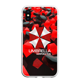 Чехол для iPhone XS Max матовый с принтом Umbrella Corp в Петрозаводске, Силикон | Область печати: задняя сторона чехла, без боковых панелей | biohazard | biohazard 7 | crocodile | fang | game | hand | monster | new umbrella | resident evil | resident evil 7 | umbrella | umbrella corp | umbrella corporation | zombie