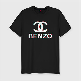 Мужская футболка хлопок Slim с принтом BBT BENZO GANG в Петрозаводске, 92% хлопок, 8% лайкра | приталенный силуэт, круглый вырез ворота, длина до линии бедра, короткий рукав | bbt | benzo | benzo gang | big baby tape | ббт | бензо