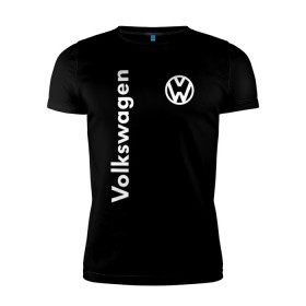Мужская футболка премиум с принтом Volkswagen. в Петрозаводске, 92% хлопок, 8% лайкра | приталенный силуэт, круглый вырез ворота, длина до линии бедра, короткий рукав | 2020 | car | sport | volkswagen | авто | автомобильные | бренд | вирус | коронавирус | марка | машина | новый лого | спорт | стиль | фольксваген