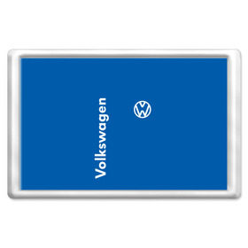 Магнит 45*70 с принтом Volkswagen. в Петрозаводске, Пластик | Размер: 78*52 мм; Размер печати: 70*45 | 2020 | car | sport | volkswagen | авто | автомобильные | бренд | вирус | коронавирус | марка | машина | новый лого | спорт | стиль | фольксваген