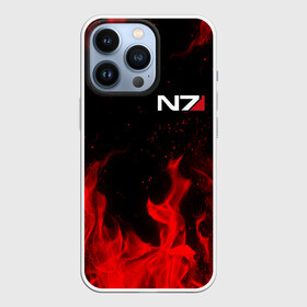 Чехол для iPhone 13 Pro с принтом MASS EFFECT N7 RED FIRE   МАСС ЭФФЕКТ Н7 ОГОНЬ в Петрозаводске,  |  | bioware | n7 | shepard | броня | жнецы | костюм | масс эффект | н7 | стальная броня | шепард | эффект массы
