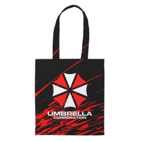 Сумка 3D повседневная с принтом Umbrella Corporation. в Петрозаводске, 100% полиэстер | Плотность: 200 г/м2; Размер: 34×35 см; Высота лямок: 30 см | resident evil | umbrella corporation | амбрелла | амбрелла корпорейшн | вирус | вымышленная военная и фармацевтическая корпорация | игра | умбрелла