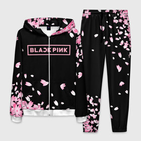 Мужской костюм 3D с принтом BLACKPINK в Петрозаводске, 100% полиэстер | Манжеты и пояс оформлены тканевой резинкой, двухслойный капюшон со шнурком для регулировки, карманы спереди | black  pink | blackpink | jennie | jisoo | k pop | lalisa | группа | к поп | корейская группа | розовый | черный