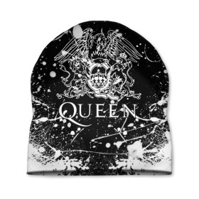 Шапка 3D с принтом QUEEN. в Петрозаводске, 100% полиэстер | универсальный размер, печать по всей поверхности изделия | queen | британская рок группа | квин | куин | кьюин | мистер робот | музыка | рами малек | рок | рок музыка | фредди меркьюри