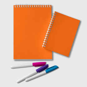 Блокнот с принтом Цвет апельсиновая корка в Петрозаводске, 100% бумага | 48 листов, плотность листов — 60 г/м2, плотность картонной обложки — 250 г/м2. Листы скреплены удобной пружинной спиралью. Цвет линий — светло-серый
 | Тематика изображения на принте: orange peel | pantone | без рисунка | коричневый | лето весна | модный цвет 2020 | оранжевый | оттенок оранжевого | рыжий | цвет апельсиновая корка
