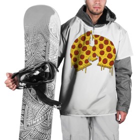 Накидка на куртку 3D с принтом Pizza Clan в Петрозаводске, 100% полиэстер |  | ghostface | method man | pizza | rap | rza | wu tang | ву танг | еда | метод мен | пицца | рэп