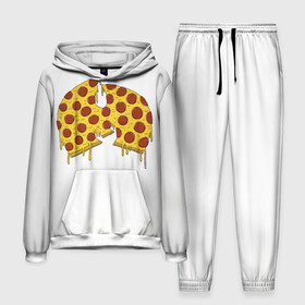 Мужской костюм 3D (с толстовкой) с принтом Pizza Clan в Петрозаводске,  |  | Тематика изображения на принте: ghostface | method man | pizza | rap | rza | wu tang | ву танг | еда | метод мен | пицца | рэп