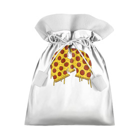 Подарочный 3D мешок с принтом Pizza Clan в Петрозаводске, 100% полиэстер | Размер: 29*39 см | ghostface | method man | pizza | rap | rza | wu tang | ву танг | еда | метод мен | пицца | рэп