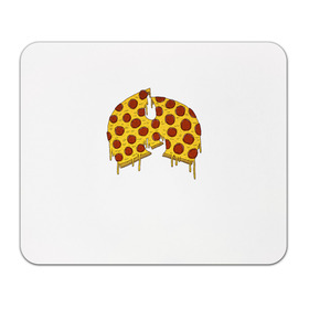 Коврик для мышки прямоугольный с принтом Pizza Clan в Петрозаводске, натуральный каучук | размер 230 х 185 мм; запечатка лицевой стороны | ghostface | method man | pizza | rap | rza | wu tang | ву танг | еда | метод мен | пицца | рэп