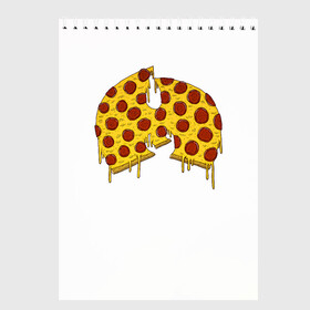 Скетчбук с принтом Pizza Clan в Петрозаводске, 100% бумага
 | 48 листов, плотность листов — 100 г/м2, плотность картонной обложки — 250 г/м2. Листы скреплены сверху удобной пружинной спиралью | ghostface | method man | pizza | rap | rza | wu tang | ву танг | еда | метод мен | пицца | рэп