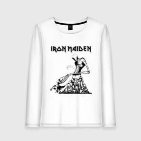 Женский лонгслив хлопок с принтом IRON MAIDEN в Петрозаводске, 100% хлопок |  | dave | iron maiden | murray | music | percy harris | rock | адриан смит | айрон мэйден | брюс дикинсон | дэйв мюррей | железная дева | музик | нико макбрэйн | рок | стив харрис | ужасы | хеви метал | яник герс