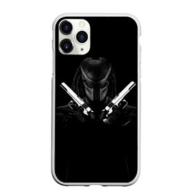 Чехол для iPhone 11 Pro матовый с принтом Killer Predator (Black) в Петрозаводске, Силикон |  | hitman | predator | хитман | хищник