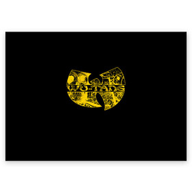 Поздравительная открытка с принтом Wu-Tang Clan. в Петрозаводске, 100% бумага | плотность бумаги 280 г/м2, матовая, на обратной стороне линовка и место для марки
 | genius gza | method man | razor rza | wu tang | wu tang clan | ву танг клан | гангста рэп | гангстеры | девяти человек | музыка | хип хоп