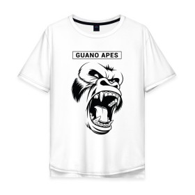 Мужская футболка хлопок Oversize с принтом Guano Apes в Петрозаводске, 100% хлопок | свободный крой, круглый ворот, “спинка” длиннее передней части | 